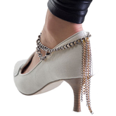 Kaamastra Casual Silver Color Draping Chain Anklet